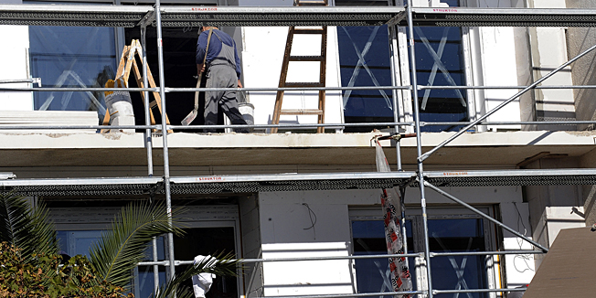 Split , 281009.U ulici Setaliste Ivana Mestrovica (nedaleko od Galerije Mestrovic )  na splitskom predjelu Kastelet u tijeku su radovi na rekonstrukciji  