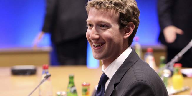 DEAUVILLE, FRANCE - MAY 26:  Mark Zuckerberg, founder of Facebook Inc., reacts during the internet session of the G8 summit on May 26, 2011 in Deauville, France. Heads of the world's wealthiest nations are meeting in Deauville, France, for the G8 summit to discuss various security, aid and trade issues, including the 