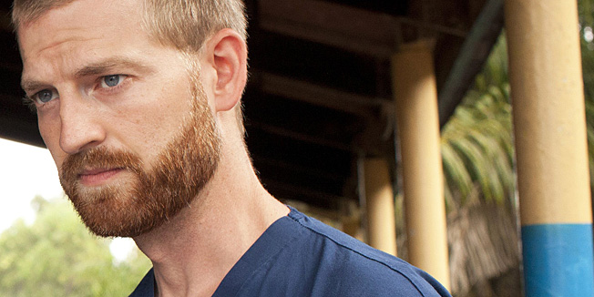(FILES) - An undated file picture courtesy of Samaritan's Purse shows Dr. Kent Brantly near Monrovia, Liberia. The American doctor who fell ill with the dangerous Ebola virus while working in Liberia has recovered and is being released from an Atlanta hospital, an aid group said August 21, 2014. Kent Brantly, 33, is scheduled to speak to the media along with doctors at Emory University Hospital at 11:00 am (1500 GMT), the hospital said in a statement. The president of the Christian missionary group for which Brantly worked in Liberia, Samaritan's Purse, hailed the doctor's 