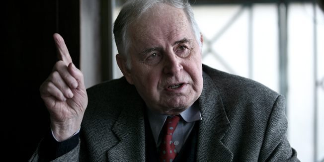 Zagreb, 170210.Prvi zagrebacki gradonacelnik (od 90. godine) Boris Buzancic.Foto: Biljana Gaurina / CROPIX