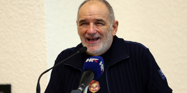 Osijek, 040914Djordje Balasevic Na Poljoprivrednom fakultetu u Osijeku odrzao je predavanje na temu Kad sam prvi put pao u skoli.Na fotografiji: Djordje Balasevic.Foto: Emica Elvedji / CROPIX