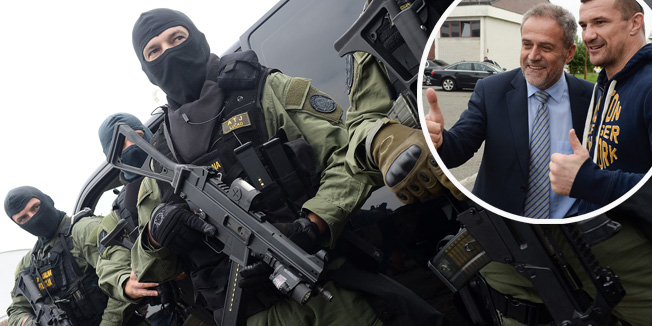 Zagreb, 070914.Lucko.Vojarna ATJ Lucko.Obiljezavanje 24. godisnjice osnivanja Antiteroristicke jedinice Lucko.Nakon svecanosti odrzana je mala prezentacija jedinice.Foto: Goran Mehkek / CROPIX