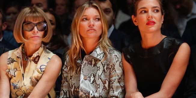 Charlotte Casiraghi, Anna Wintour and Kate Moss at the Gucci Womenswear ready-to-wear Summer 2015 Fashion Show in Milano, Italy/PIXEL-FORMULA_020/Credit:PIXELFORMULA/SIPA/1409172327 *** Local Caption *** 00692784