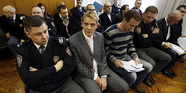 Zagreb, 260313.Zupanijski sud na Zrinjevcu.Nastavak sudjenja Miroslavu Anicicu i drugima radi medjunarodnog sverca kokaina.Foto: Damjan Tadic / CROPIX