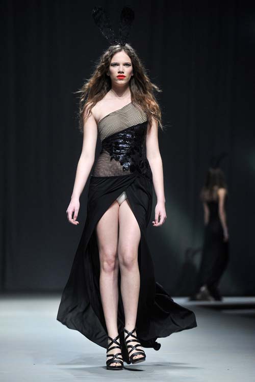 Zagreb, 120414. Zadnja vecer 23. Schwarzkopf Cro A Portera u Jadranfilmu.Na fotografiji: kolekcija Linea Exclusive.Foto: Boris Kovacev / CROPIX *** Local Caption *** Zagreb, 12.04.2014 - Zadnja vecer 23. Schwarzkopf Cro A Portera