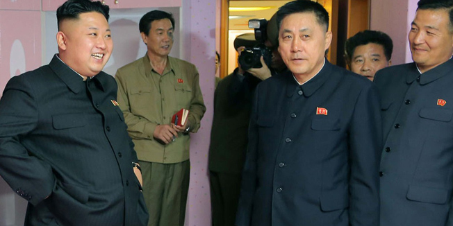 This picture released by North Korea's official Korean Central News Agency (KCNA) on April 21, 2014 shows North Korean leader Kim Jong-Un (L) inspecting the Songdowon international children's camp in Kangwon province in North Korea.  AFP PHOTO / KCNA via KNS    REPUBLIC OF KOREA OUTTHIS PICTURE WAS MADE AVAILABLE BY A THIRD PARTY. AFP CAN NOT INDEPENDENTLY VERIFY THE AUTHENTICITY, LOCATION, DATE AND CONTENT OF THIS IMAGE. THIS PHOTO IS DISTRIBUTED EXACTLY AS RECEIVED BY AFP.---EDITORS NOTE--- RESTRICTED TO EDITORIAL USE - MANDATORY CREDIT 