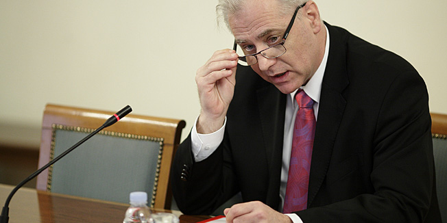 Zagreb, 060314.Odbor za pravosudje Hrvatskoga sabora raspravljao je o prijedlogu odluke da za glavnoga drzavnog odvjetnika bude imenovan ravnatelj USKOK-a Dinko Cvitan.Na fotografiji: Dinko Cvitan.Foto: Dragan Matic / CROPIX