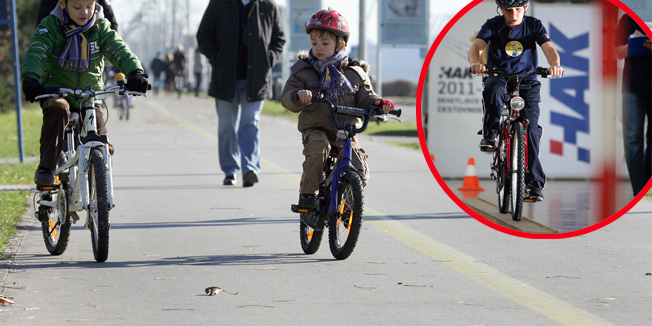 Zagreb, 231108.Suncano, ali prohladno, nedjeljno jutro obitelji sa djecom iskoristili su za setnju Jarunom, dok su djeca dobro      