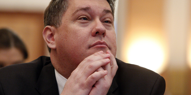 Zagreb, 180315.Hotel Westin.Konferencija o ucinkovitom upravljanju u javnom sektoru. Konferenciju je otvorio ministar financija Boris Lalovac.Na fotografiji: Boris Lalovac.Foto: Davor Pongracic / CROPIX