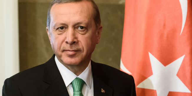  Turkish President Recep Tayyip Erdogan poses ahead of his meeting with Slovenia's Prime Minister, on March 30, 2015 in Ljubljana. AFP PHOTO / Jure Makovec