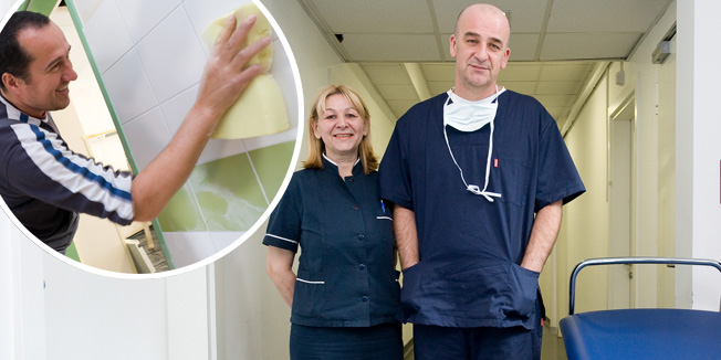 Zagreb, 020415.Ilica.Djecja onkologija iz Klinike za djecje bolesti Zagreb, iz Klaiceve ulice uskoro seli u nove prostore, na treci kat Instituta za tumore.Na fotografiji: Ksenija Stanic, glavna sestra instituta za tumore i Danko Velimir Vrdoljak, dr.med, procelnik Instituta za tumore.Foto: Darko Tomas / CROPIX