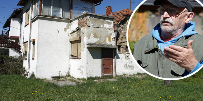 Zagreb, 020415.Kerestineckih zrtava 31.Kuca u Gajnicama koju je za vrijeme Jugoslavije koristio Josip Broz Tito. Mjesni odbor Gajnice srusiti ce i izgraditi novu kucu u kojoj ce biti mjesna samouprava Gajnice.Foto: Davor Pongracic / CROPIX