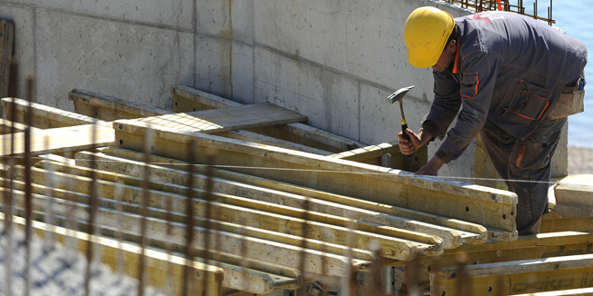 Sibenik, 270313.Gradjevinski radovi druge faze uredjenja Plaze Banj i setnice .Foto: Niksa Stipanicev / CROPIX