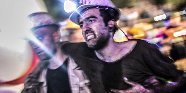 An injured miner came out carried by rescuers, on May 13, 2014 after an explosion in a coal mine in Manisa. At least 157 miners were killed in collapsed coal mine in the western Turkish city of Manisa. 