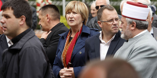 Bleiburg 170514.Pored austrijskog mjesta Bleiburga odrzana je komemoracija i sveta misa za zrtve Kriznog puta 1945.Na fotografiji: Ruza Tomasic.Foto: Zeljko Hajdinjak / CROPIX