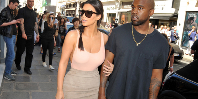 Kim Kardashian and Kanye West shopping at the store Balenciaga and Colette before heading to the restaurant 'L'Avenue' for lunch, in Paris, France - 19/05/2014/CAUANTOINE_1727.01/Credit:ANTOINE CAU/SIPA/1405191729 *** Local Caption *** 00683901