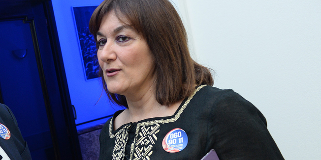 Zagreb, 250514.Trg Zrtava fasizma.Izbori za Europski parlament 2014. na kojima se bira jedanaest hrvatskih zastupnika.?Pracenje rezultata izbora u izbornom stozeru HDZ-a.Na fotografiji: Dubravka Suica, Andrej Plenkovic. Foto: Goran Mehkek / CROPIX