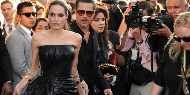28 May 2014 - Hollywood, California - Angelina Jolie, Brad Pitt. 