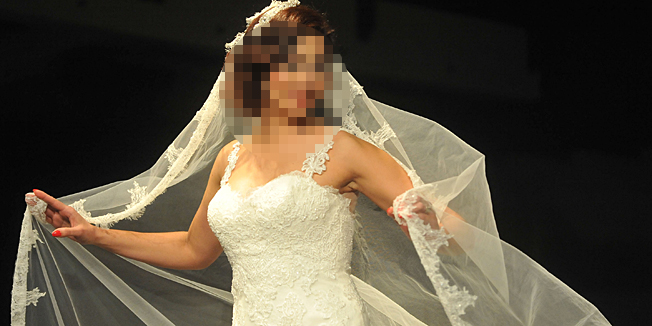 Zadar, 160314.Vecerasnjom revijom vjencanica u klubu Arsenal, zavrsen je 7. po redu zadarski sajam vjencanja.Na fotografiji: revija.Foto: Luka Gerlanc / CROPIX