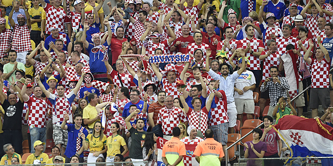 Manaus, Brazil, 180614.Arena Amazonia.20. Svjetsko nogometno prvenstvo u Brazilu 2014. Utakmica 2. kola skupine A izmedju Kameruna i Hrvatske.Na fotografiji: navijaci.Foto: Tom Dubravec / CROPIX