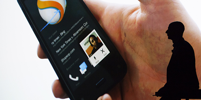 SEATTLE, WA - JUNE 18: Amazon.com founder and CEO Jeff Bezos presents the company's first smartphone, the Fire Phone, on June 18, 2014 in Seattle, Washington. The much-anticipated device is available for pre-order today and is available exclusively with AT&T service.   David Ryder/Getty Images/AFP== FOR NEWSPAPERS, INTERNET, TELCOS & TELEVISION USE ONLY ==