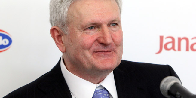 Zagreb, 231213.Sjediste Agrokora.Trg Drazena Petrovica.Potpisivanje sponzorskog ugovora izmedju Agrokora i Hrvatskog nogometnog saveza.Ugovor su pred brojnim novinarima potpisali Davor Suker i Ivica Todoric.Na fotografiji: Ivica Todoric.Foto: Goran Mehkek / CROPIX