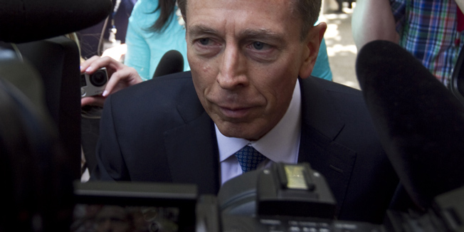 CHARLOTTE, NC - APRIL 23: Former director of CIA and former commander of U.S. Forces in Afghanistan Gen. David Petraes enters the federal courthouse to face criminal sentencing on April 23, 2015 in Charlotte, North Carolina. Petraeus is facing criminal sentencing for giving classified information to his former mistress and biographer.   John W. Adkisson/Getty Images/AFP== FOR NEWSPAPERS, INTERNET, TELCOS & TELEVISION USE ONLY ==
