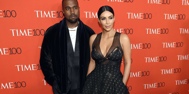 Honorees Kim Kardashian and Kanye West  attend the Time 100 Gala celebrating the Time 100 issue of the Most Influential People at The World at Jazz at Lincoln Center on April 21, 2015 in New York.   AFP PHOTO /  TIMOTHY  A. CLARY