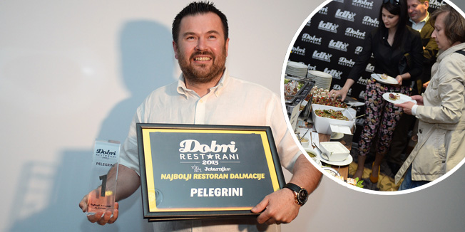 Zagreb, 110515. Vukovarska 269.U hotelu Double Tree Hilton veceras su dodjeljene nagrade najboljim restoranima u 2015 godini. Na fotografiji: Rudolf Stefan iz restorana Pelegrini primio je glavnu nagradu za najbolji restoran u 2015. godiniFoto: Goran Mehkek / CROPIX