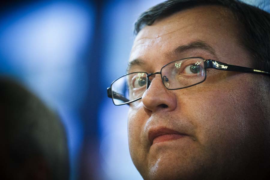 Split, 140515.U hotelu Zagreb odrzana je javna tribina u organizaciji HSP 1861 Split.Glavni gost tribine bio je Dobroslav Paraga.Na fotografiji: Dobroslav Paraga.Foto: Ante Cizmic / CROPIX