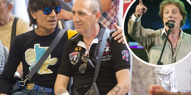 Vodice, 130615.Drugi dan CMC festivala zapoceo je druzenjem i press konferencijom na bazenu hotela Olympia.Na fotografiji: Jasmin Stavros i Mladen Grdovic.Foto: Nikolina Vukovic Stipanicev / CROPIX