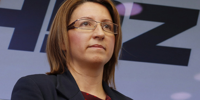 Zagreb, 260114.Trg zrtava fasizma.Sredisnjca HDZ-a.Gordan Jandrokovic i Ivana Maletic odrzali su press konferenciju na temu Financijske afere u Kukuriku koaliciji.Foto: Damjan Tadic / CROPIX