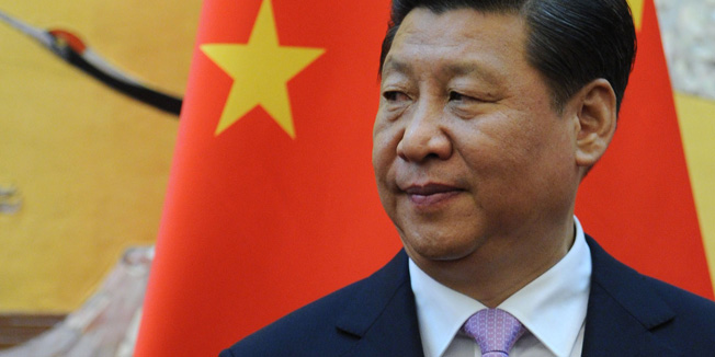 Chinese President Xi Jinping attends a signing ceremony between China and Denmark at the Great Hall of the People in Beijing on April 24, 2014.  AFP PHOTO / POOL
