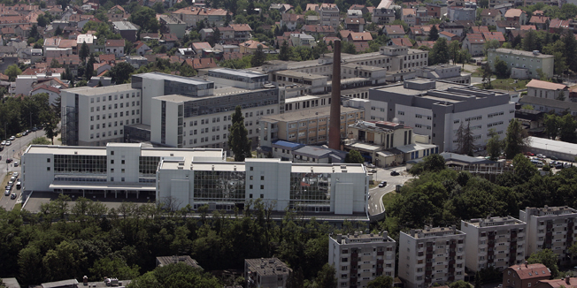 Zagreb, 210509.Posljednjih nekoliko godina, Zagreb bitno mijenja svoje vizure, sto je uzrokovano povecanim investicijama i procvatom gradjevinskog sektora. Na slici: Bolnica Rebro.Foto: Davor Pongracic / CROPIX