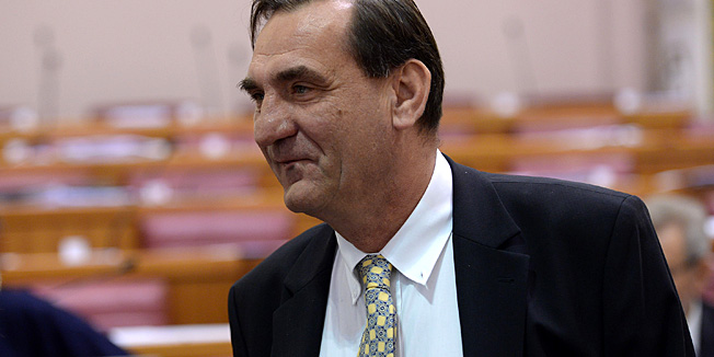 Zagreb, 021014. Markov trg.Sabor.Redovita sjednica Sabora s prijedlogom Zakona o komasaciji zemljista.Na fotografiji: Nenad Stazic.Foto: Goran Mehkek / CROPIX