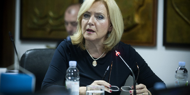 Split, 0910914.Nastavak sjednice Gradskog vijeca grada Splita.Na fotografiji: Aida Batarelo.Foto: Ante Cizmic / CROPIX