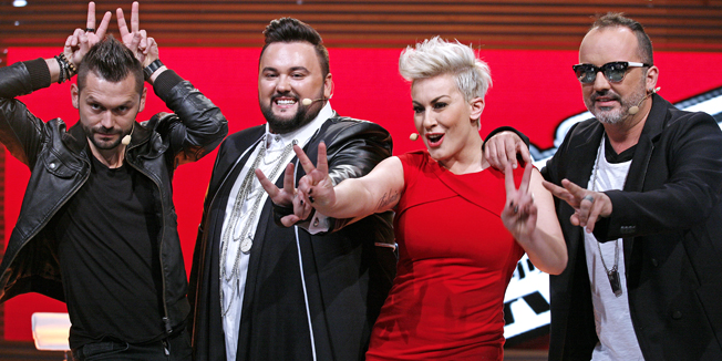 Zagreb, 131014.Prisavlje.HRT.Predstavljanje showa The Voice u kojem ce sudjelovati kao mentori: Indira Vladic Colonia, Ivan Decak, Jacques Houdek, Tony Cetinski.Foto: Biljana Gaurina / CROPIX