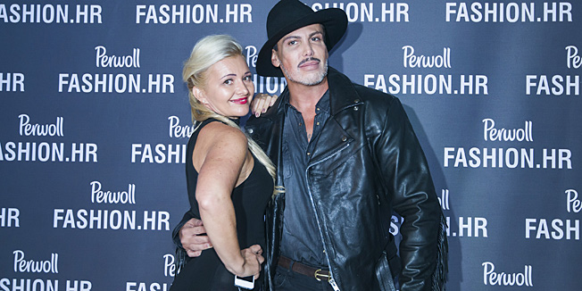 Zagreb, 151014.Od 14.-17.10. na Zagrebackom Velesajmu odrzava se modna revija Perwoll Fashion.hr.Na fotografiji: Snjezana Mehun i Neven Ciganovic.Foto: Neja Markicevic / CROPIX