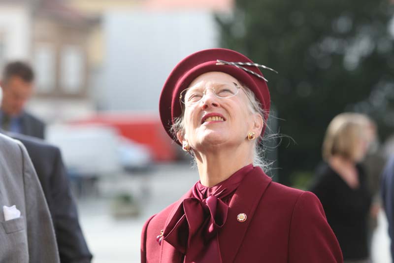 Zagreb, 221014.Drugog dana posjeta Hrvatskoj, danska kraljica Margareta II u drustvu supruga posjetila je zagrebacku katedralu.Na fotografiji: kraljica Margareta i princ Henrik.Foto: Davor Pongracic / CROPIX