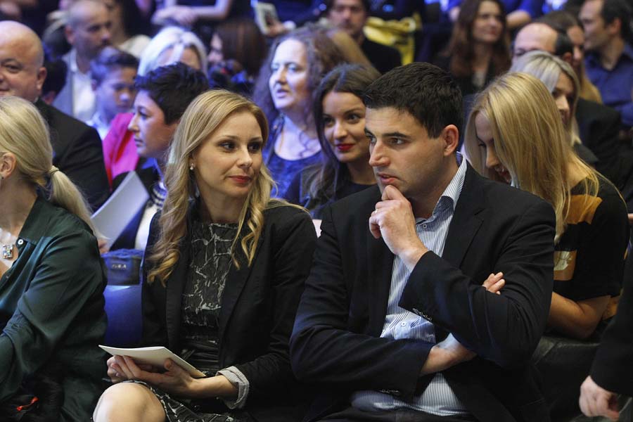 Zagreb, 251014. HRT, Prisavlje.79. Zlatna igla, modna manifestacija zagrebackih obrtnika na kojoj je predstavljeno 18 kolekcija domacih autora.Na fotografiji: Davor Bernardic.Foto: Ranko Suvar / CROPIX