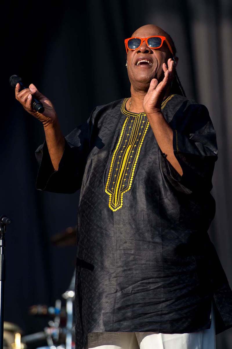 LONDON, ENGLAND - JUNE 29:  Stevie Wonder (Born Stevland Hardaway Morris) performs on Day 2 of the Calling Festival at Clapham Common on June 29, 2014 in London, England.  (Photo by Ben A. Pruchnie/Getty Images)