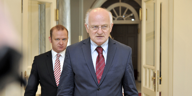 Zagreb, 160713. Sabor RH, konferencija za medije predsjednika Sabora Josipa Leke povodom zavrsetka 8. sjednice Hrvatskog Sabora.Foto: Bruno Konjevic / CROPIX