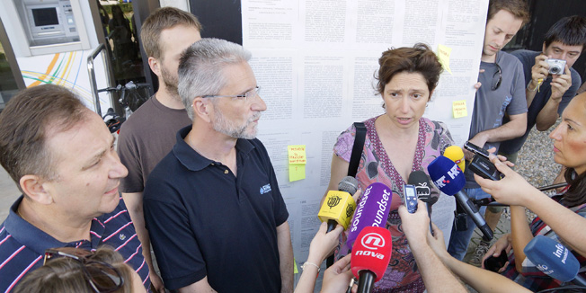 Zagreb, 160713.Ministarstvo gospodarstva.Konferencija za novinare povodom javne rasprave o prijedlogu Zakona o strateskim investicijskim projektima. Konferenciju su organizirali GONG, Transparency International Hrvatska, Zelena akcija, Pravo na grad i Udruzenje hrvatskih arhitekata.Na fotografiji: Marina Skrabalo, Gong.Foto: Marko Todorov / CROPIX