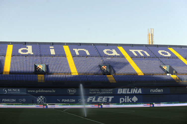 Zagreb, 300713.Stadion Maksimir.Utakmica 3. pretkola nogometne Lige prvaka izmedju GNK Dinamo Zagreb i moldavskog FC Sheriffa.Na fotografiji: tribina istok.Foto: Damir Krajac  / CROPIX