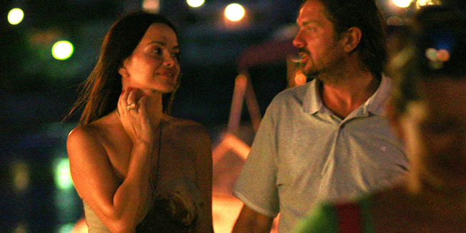 Hvar, 090812.Estradna zvjezda Severina Vuckovic odmara se u Jelsi sa partnerom Milanom Popovicem, te njihovim sinom Aleksandrom. Odmaraju se na Milanovoj jahti Copper.Foto: Damjan Tadic / CROPIX