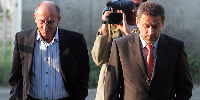 zagreb, 111005opcinski sud sesvetegradonacelnik milan bandic i ljubicic slobodan direktor robni terminalifoto: robert belosevic-crn-