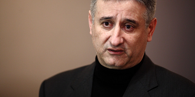 Zagreb, 140313.Predsjednik HDZ-a, Tomislav Karamarko dao je u Saboru izjavu vezanu za aktualne dogadjaje.Na fotografiji: Tomislav Karamarko.Foto: Dragan Matic / CROPIX