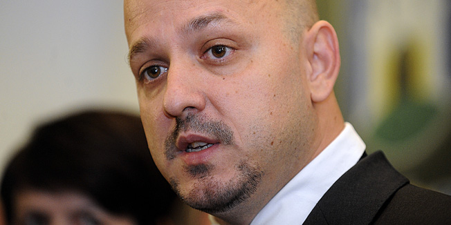 Zagreb, 130913.SDP, Praska ulica 2.Gordan Maras objavio je danas na konferenciji za medije kandidaturu za predsjednika zagrebacke Gradske organizacije SDP-a.Na fotografiji: Gordan Maras.Foto: Damir Krajac / CROPIX