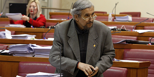 Zagreb, 080213.Sabor.Hrvatski sabor je rad nastavio raspravom o izvjescu o poslovanju Hrvatske agencije za malo gospodarstvo (HAMAG) u 2011. godini. HAMAG je agencija kojoj je zadatak poticati razvoj malog i srednjeg poduzetnistvaNa fotografiji: Marin Jurjevic.Foto: Davor Pongracic / CROPIX