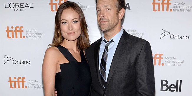 (L-R) Olivia Wilde and Jason Sudeikis attend the 'Rush' premiere at the Roy Thomson Hall during the 2013 Toronto International Film Festival in Toronto, Ontario, Canada, on September 8, 2013. (Photo by Anthony Behar/Sipa USA)/sipausa.12096308/1309090727
